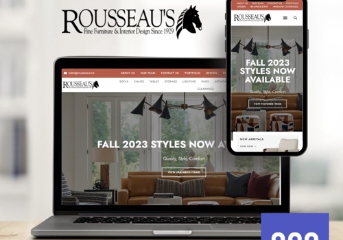 Web Design Package Example: Rousseaus Website