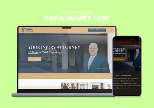Web Development Package Example: LAW FIRM: Hybrid App & Website Development
