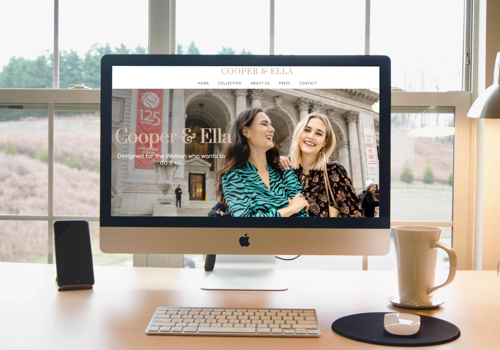 Web Design Package Example: Website design for Fashion Brand