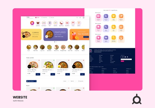 UX/UI Design Package Example: Food Ordering app that keeps you Healthy