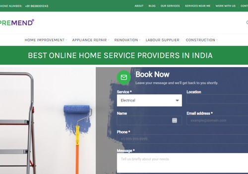 Search Engine Optimization Package Example: Premend Services I Best Online Home Service Provid