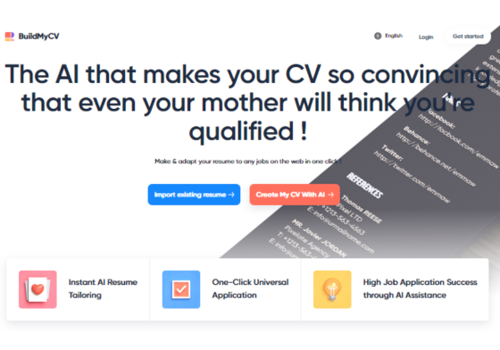Web Development Package Example: BuildMyCV