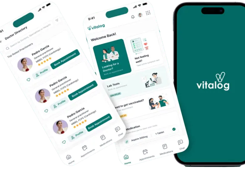 Mobile App Development Package Example: Vitalog Mobile App