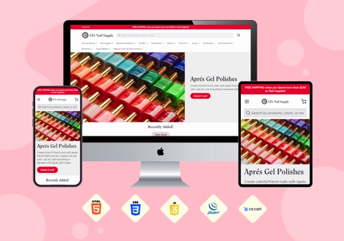 Web Development Package Example: Atl nail supply