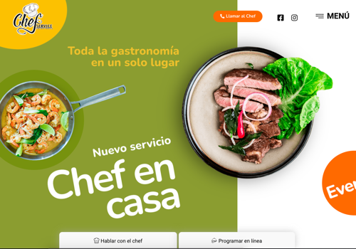 UX/UI Design Package Example: Restaurant and Chef UX Web Design