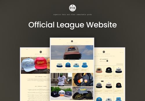 Web Development Package Example: Official League