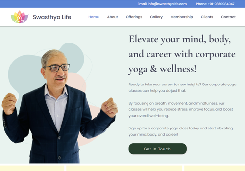 Web Development Package Example: Website Design and Development in WIX