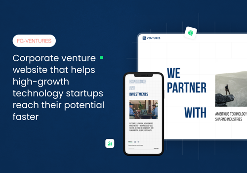 Web Design Package Example: FG Ventures : Web UI/UX and development