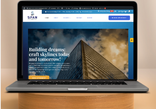 Web Design Package Example: Span Construction Consultancy