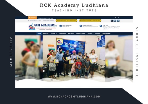 Web Design Package Example: RCK Coaching Centre