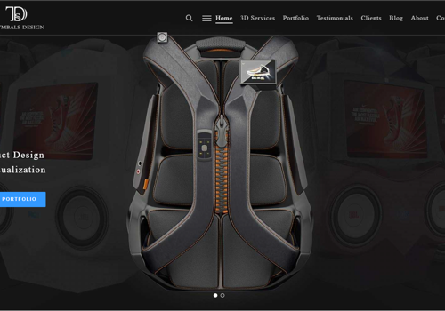 UX/UI Design Package Example: Website for 3D Studio