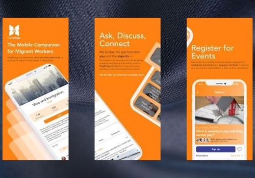 Mobile App Development Package Example: HelpBridge: 24/7 Migrant Info App (iOS - Android)