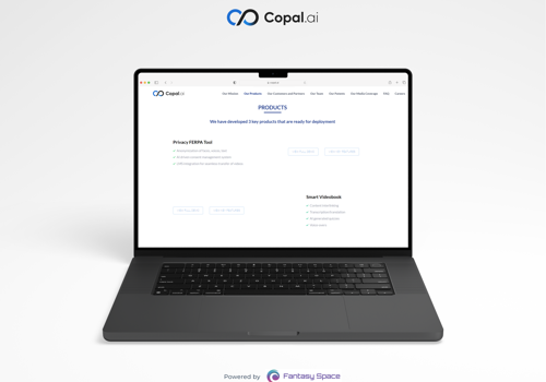 Web Development Package Example: Copal.ai: Educational web app