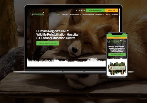 Web Design Package Example: Soper Creek Wildlife Website