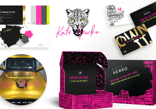 Branding Package Example: Kate Hewko Branding and Package Design