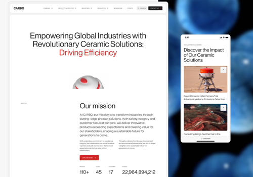 Web Design Package Example: Website Design for Bead Manufacturing