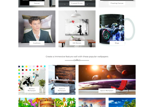 E-Commerce Development Package Example: Canvas Art Rocks