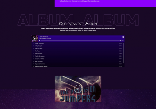 Web Development Package Example: The Dimension Jumpers