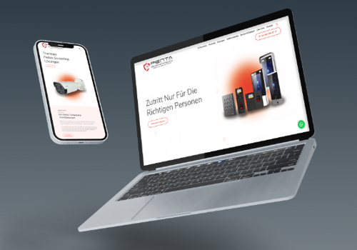 Web Design Package Example: Penta Sicherheitstechnik / Concept Web Design