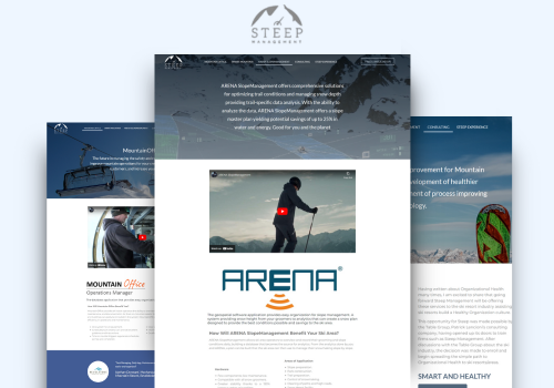 Web Design Package Example: Steep Management
