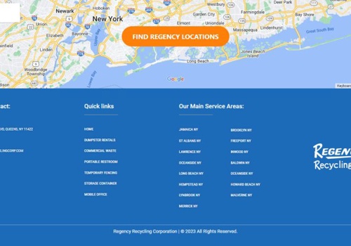 Web Design Package Example: Regency Recycling – Service Platform Redesign