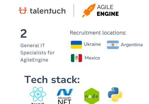 Recruiting Package Example: Developer and QA in EU and LatAm for AgileEngine