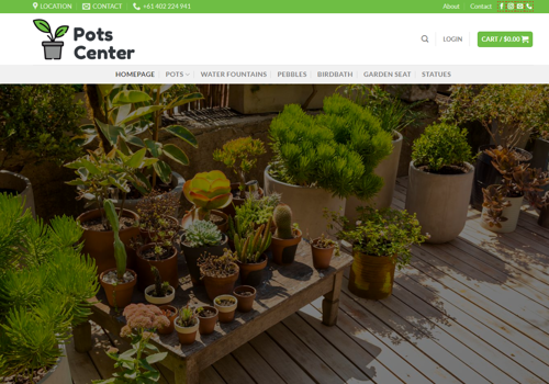 E-Commerce Development Package Example: Pots Buying website creation