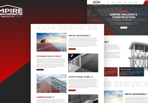 Logo Package Example: Empire Welding and Construction Inc