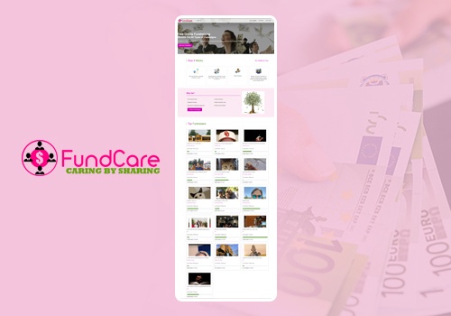 Web Development Package Example: fundcare.org:- Donation-based crowdfunding website