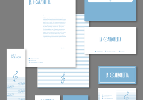 Branding Package Example: La Canzonetta B&B Brand Identity & Web Development