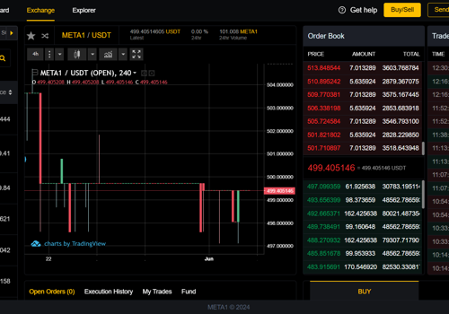 Blockchain Package Example: Meta1 - Crypto Trading Platform