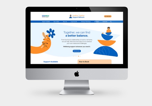 Branding Package Example: The NHS, Healthier Together Support Network brand