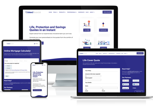 Web Development Package Example: Linked Financial Website