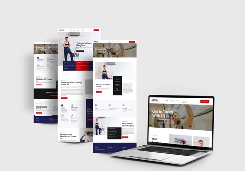 Web Design Package Example: Web Design & Development for AIRXEL Duct Cleaning