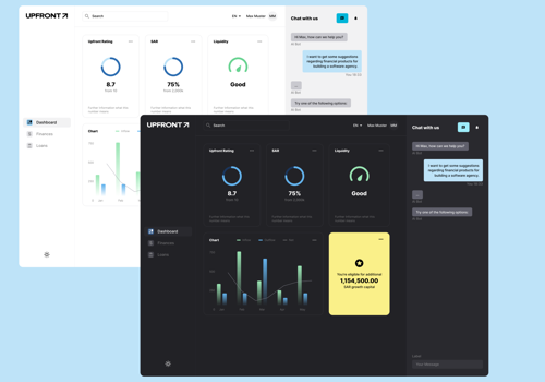 Branding Package Example: Upfront Dashboard