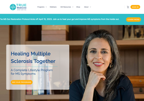 Web Design Package Example: TRUE Medicine Website Design & Development