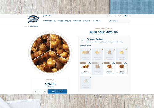 Web Development Package Example: Garrett Popcorn - A Legendary Popcorn Retailer