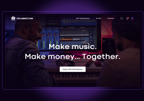 Web Design Package Example: Collaboratz – An NFT Driven Web App for Artists