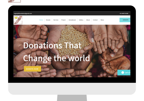 Web Design Package Example: Website For Charity Work