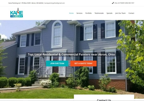 Social Media Marketing Package Example: SEO, SMM, Web Dev For Kane Painting