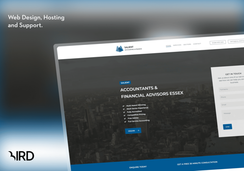 Search Engine Optimization Package Example: Salient - SEO, Web Design, Hosting and Support
