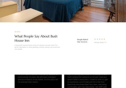 Web Development Package Example: Bush House Inn