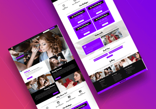 Web Development Package Example: Maple Beauty Studio and Academy