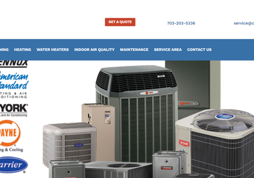 Advertising Package Example: Cube Heating and cooling Logo & website Design