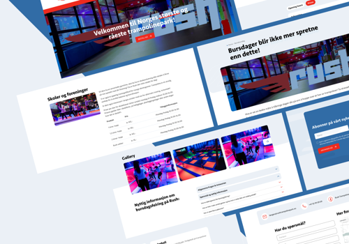 Web Design Package Example: Rush Norway