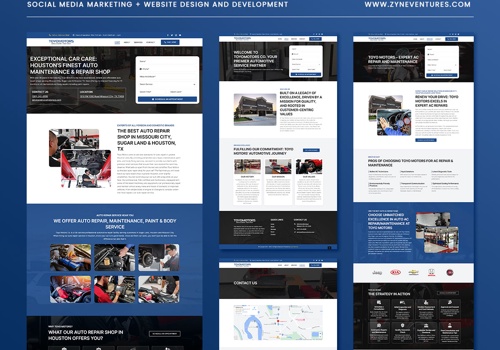 Search Engine Optimization Package Example: Toyomotors