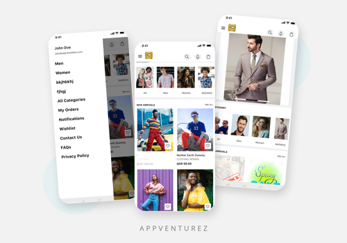 Mobile App Development Package Example: Chicbee - Online Fashion Application