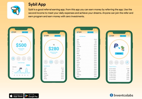 Custom Software Development Package Example: Sybil - Data Sharing and Money Earn App