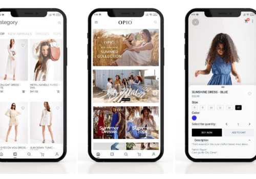 Mobile App Development Package Example: OPIO SHOP APPLICATION