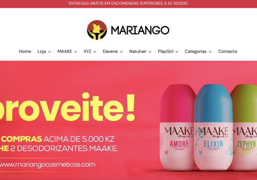 Digital Strategy Package Example: Mariango Cosmeticos